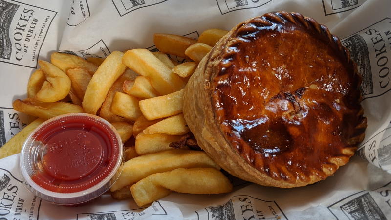 Chicken and Wild Mushroom Pie at Cookes of Dublin Disney Springs