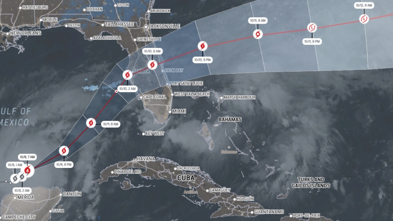 Hurricane Milton Barrels Down on Disney World